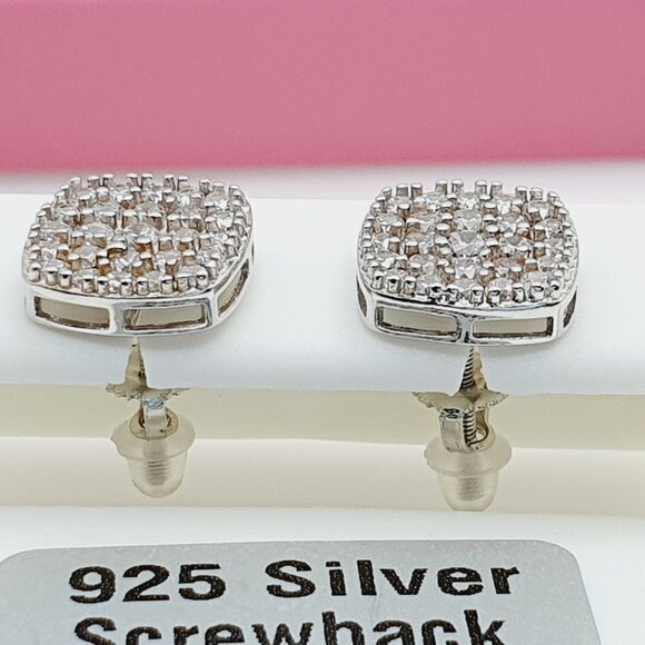 "925 Sterling Silver Cubic Zirconia Earrings, U19254556 - Picture 3 of 11